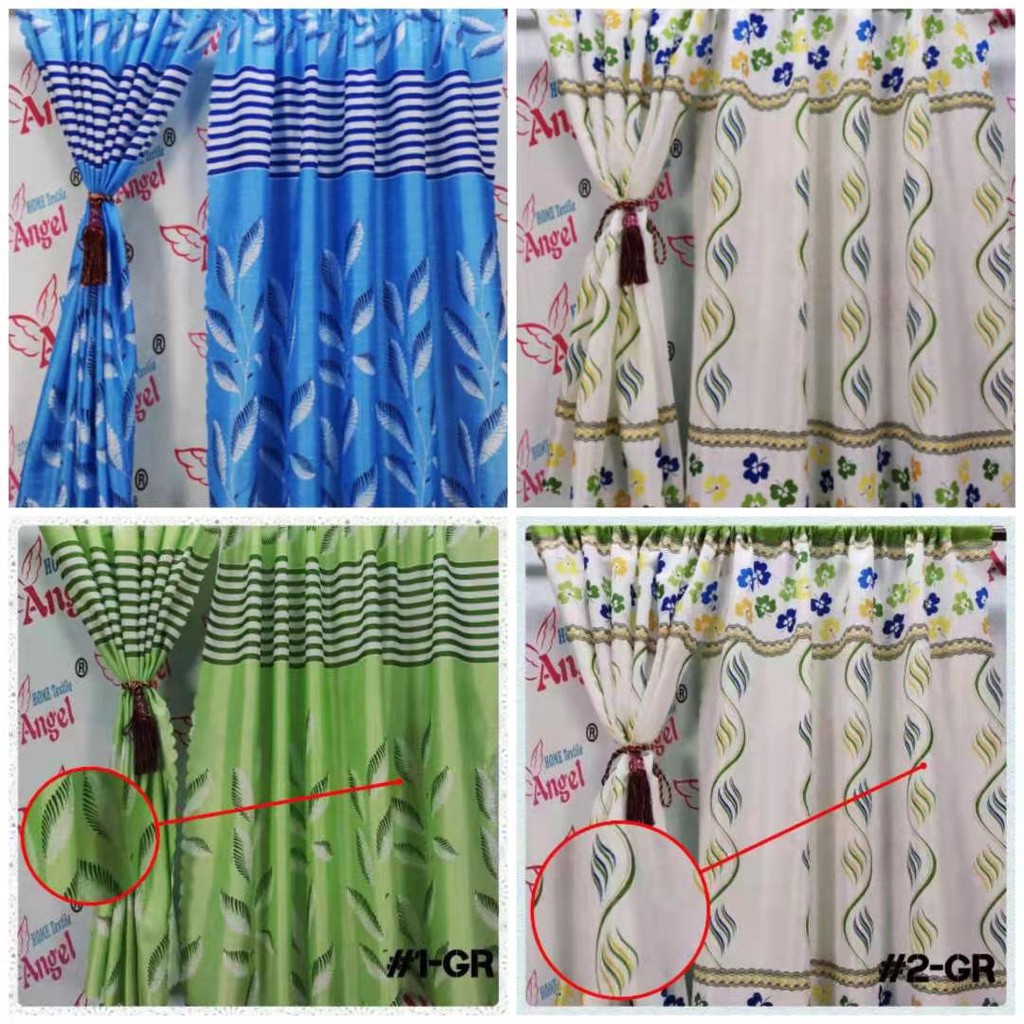 Half Curtain Shading Window Floral and Leaves Style Panel Curtain Drape