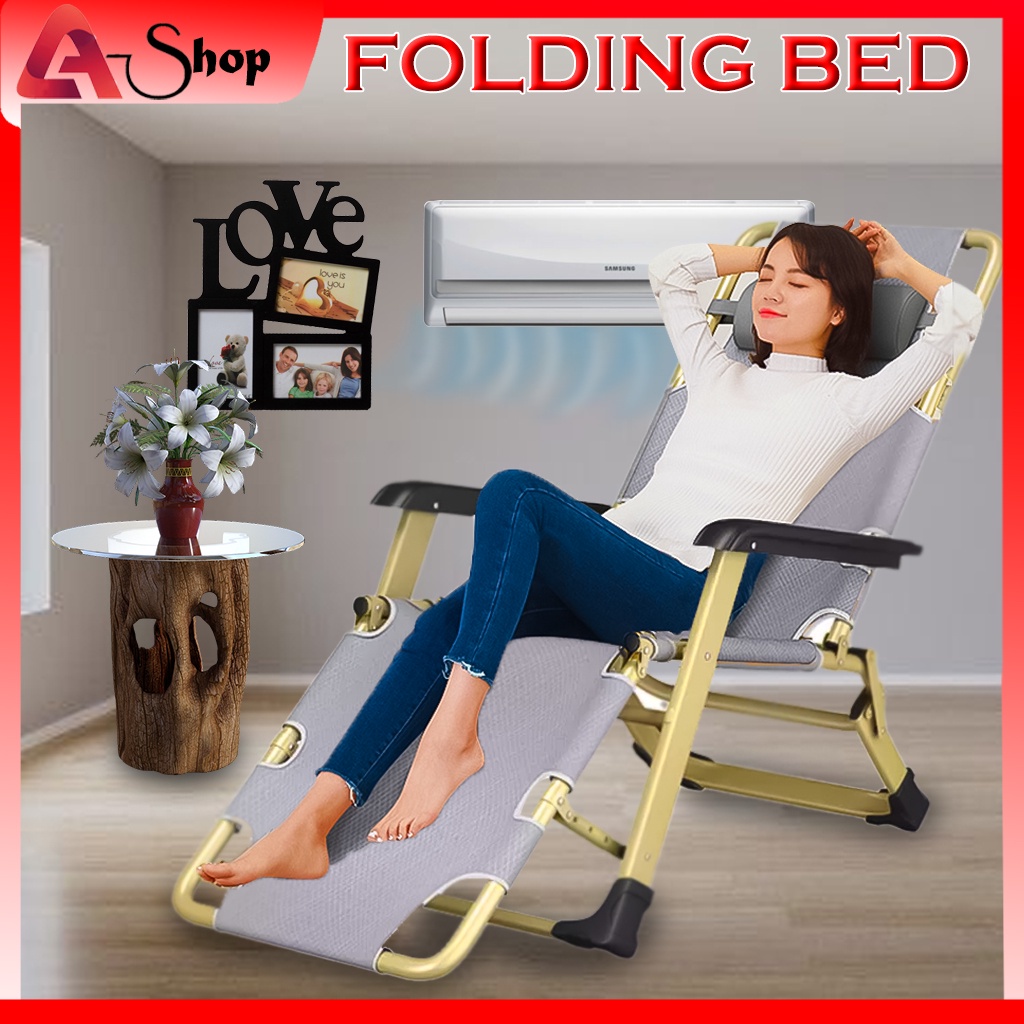 Folding bed portable bed outdoor folding bed independent support rod ...