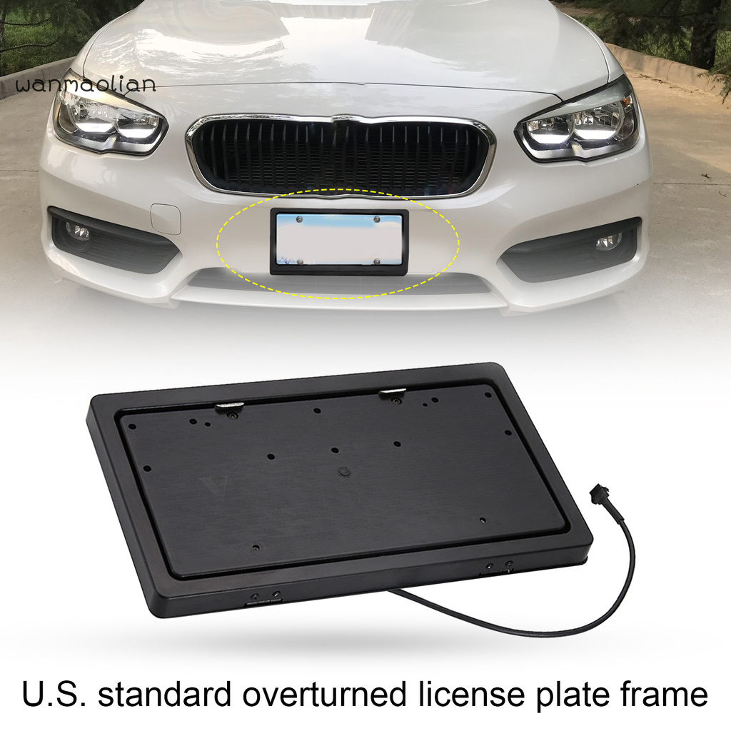 electric licence plate cover