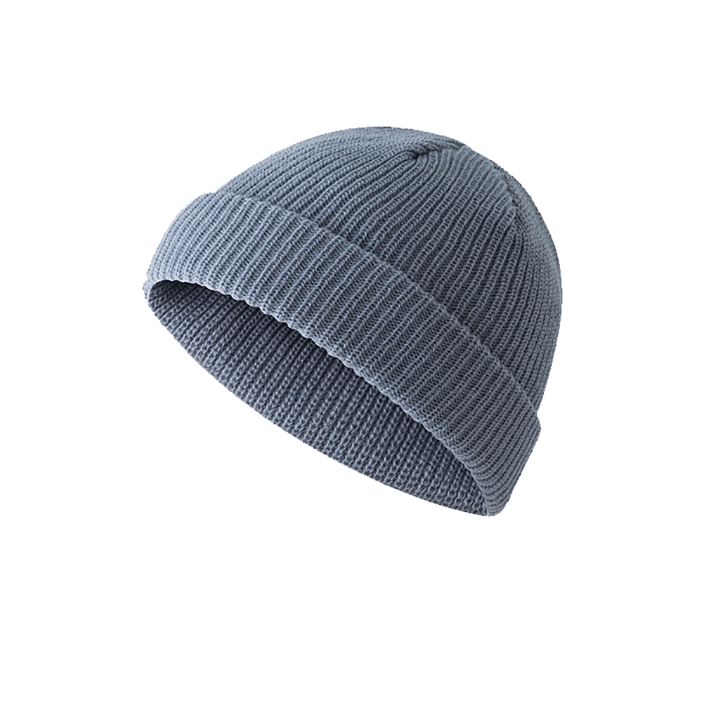 knit cap with brim