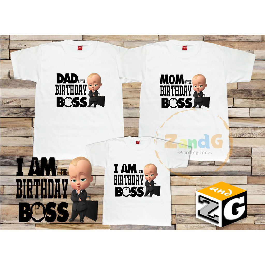 boss baby family birthday shirts