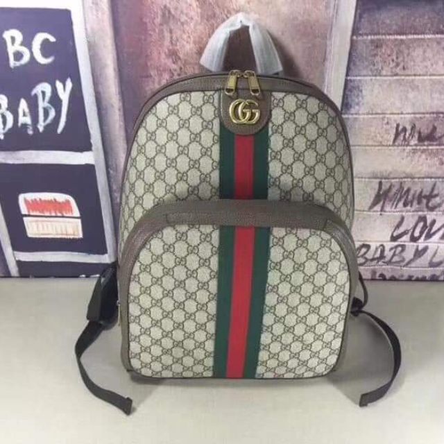 gucci men's gg supreme canvas backpack