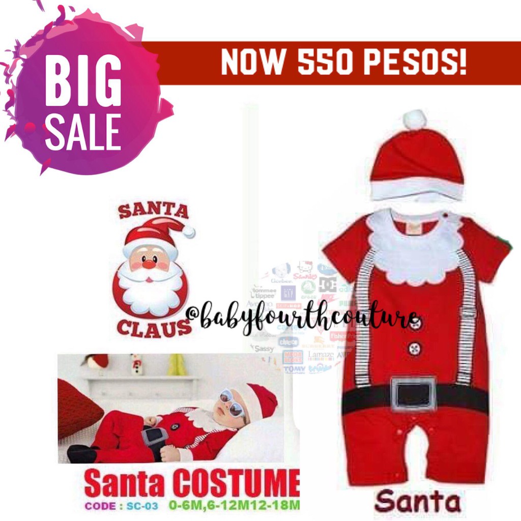 baby santa claus costume