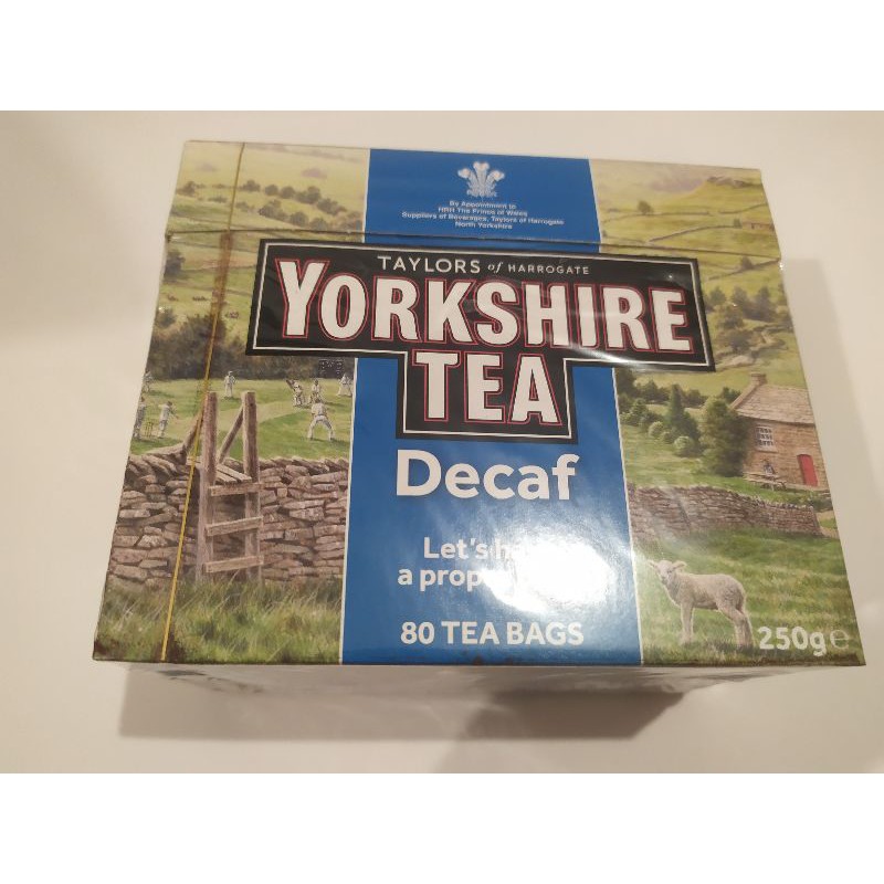 Taylor s of Harrogate Yorkshire Tea decaffeinated Teabags 80 per pack 