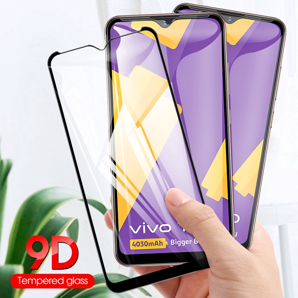 9d Full Covered Tempered Glass Vivo Y11 2019 Y31 Y20i Y20 Y19 Y17 Y12 Y12s Y66 Y81i Y15 Y95 Y91 8625