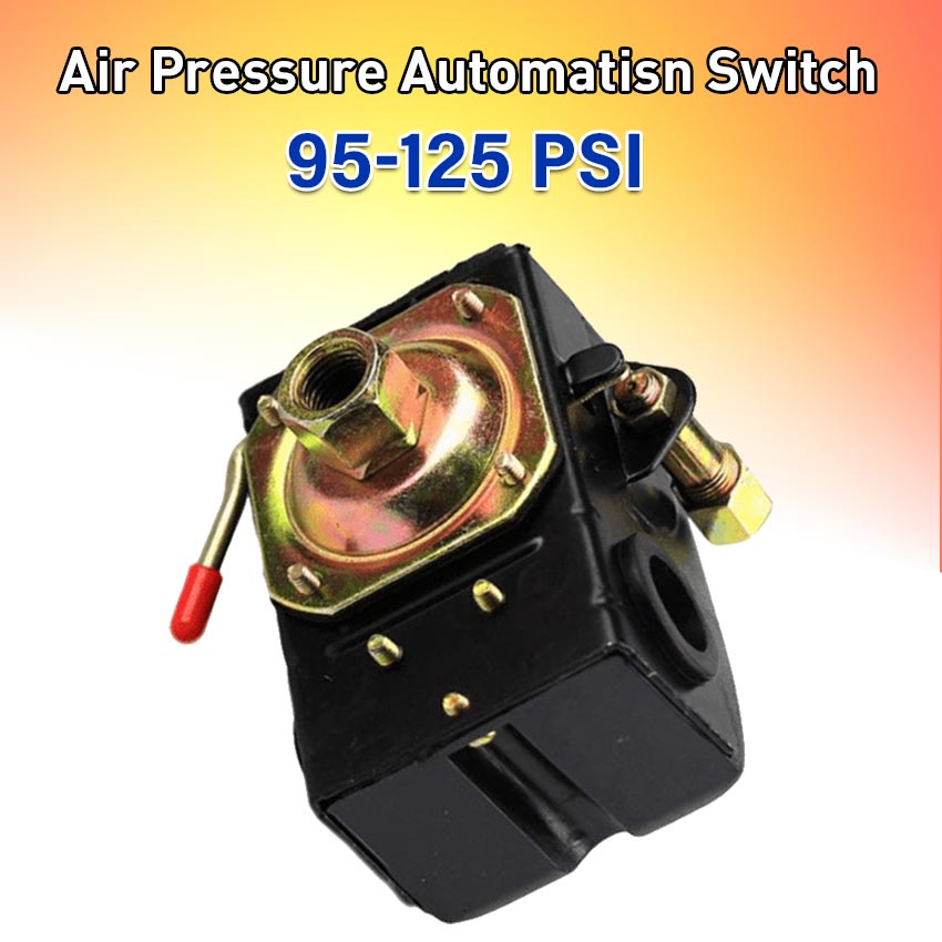 Single 1 Port Pressure Switch F/95125 PSI Heavy Duty 26Amps Pressure