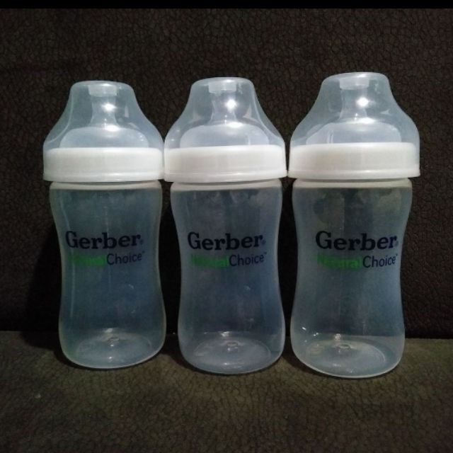 gerber glass baby bottles