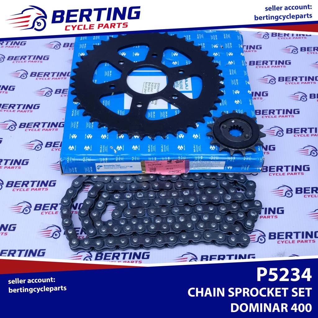 CHAIN SPROCKET SET Dominar 400 15T 45T 520 Genuine 36JF0056 Shopee Philippines