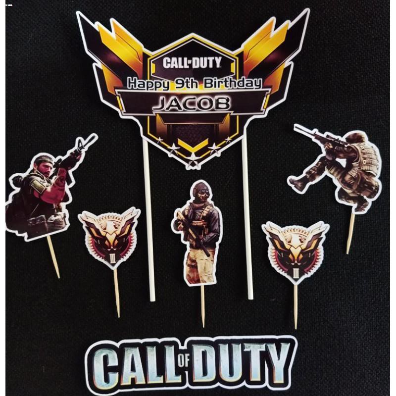 plastic cup ☢CALL OF DUTY THEME cake topper Shopee Philippines