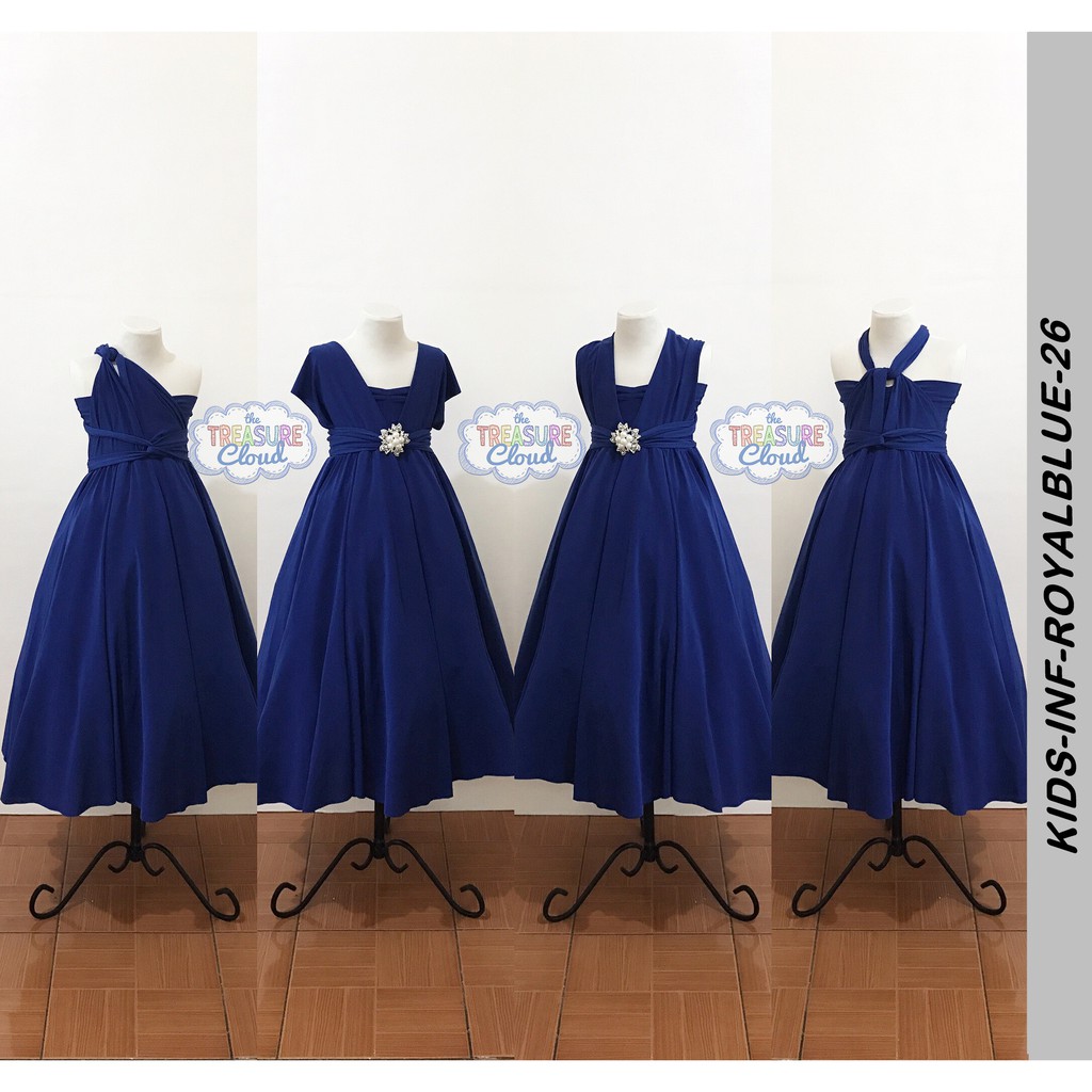 infinity dress styles royal blue