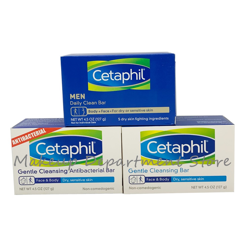 Cetaphil Soap Gentle Cleansing Bar & Antibacterial Bar ...