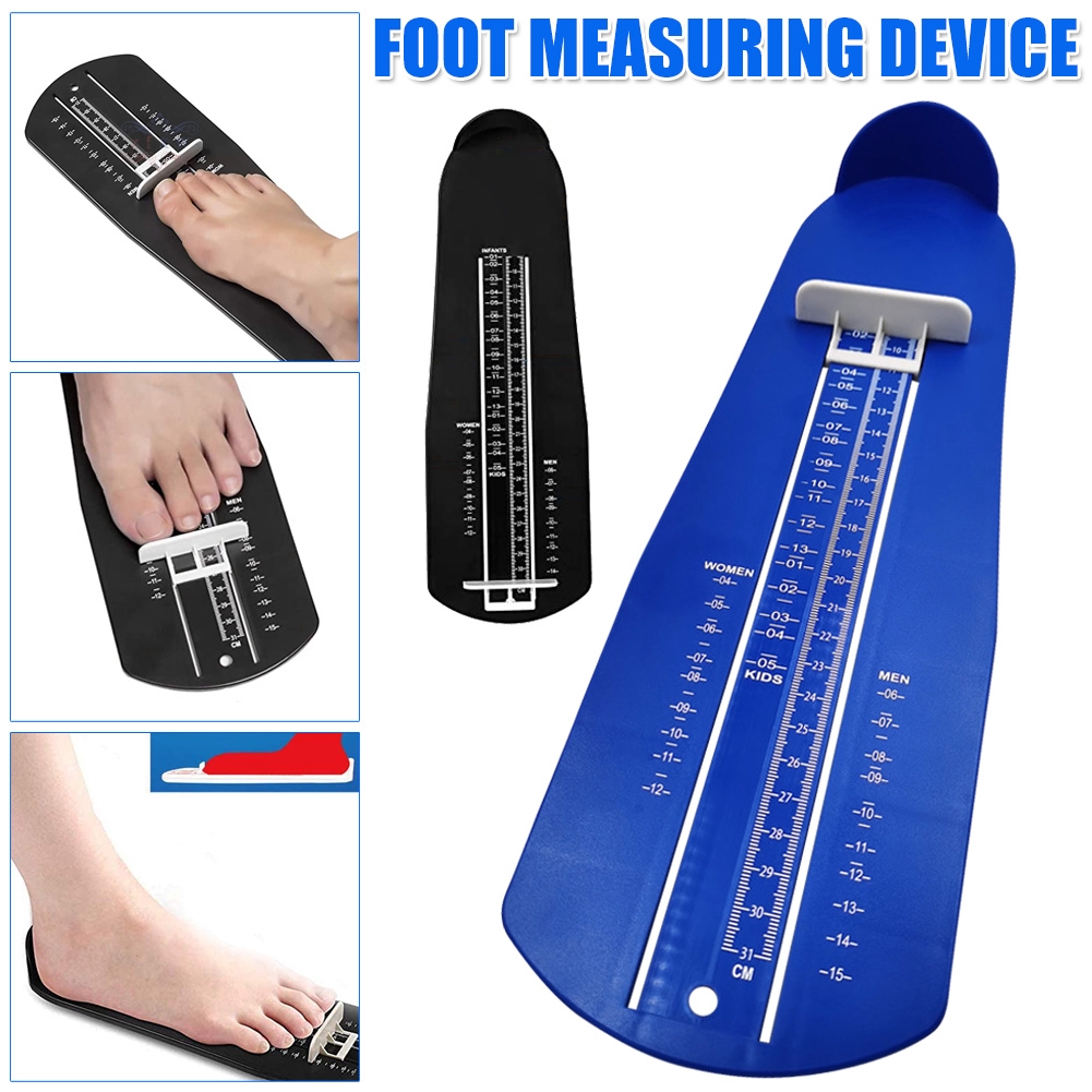 Whewer Foot Measuring Device Portable Family Shoe Sizer Shoe Feet Measuring Ruler Sizer for Kids 
