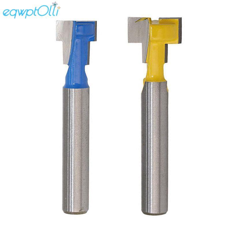 1/4 inch Shank T-Slot Cutter Router Bit Steel Handle 3/8 inch & 1/2 inch Length Woodworking Cutters For Power Tools