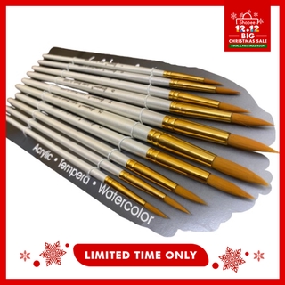 HOKKA PROFESSIONAL Artist G6040 Paint Brush (Acrylic, Tempera, Water Color) w/ Plastic Pouch