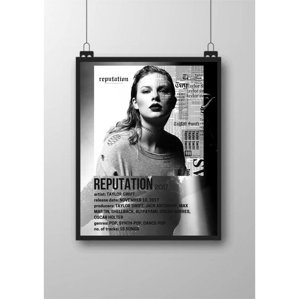 Taylor Swift Reputation Album Digital Print Wall Art Printable Poster Fan Art Design Shopee Philippines