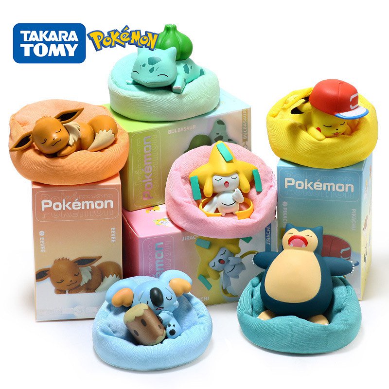 Genuine Pokemon Starry Dream Series Anime Figures With Plush Base Model ...