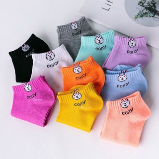 Styleclub Set of 10 pairs cony Cute Ankle Socks For Girls on sales Unisex New Style Fashion Ankle So #8
