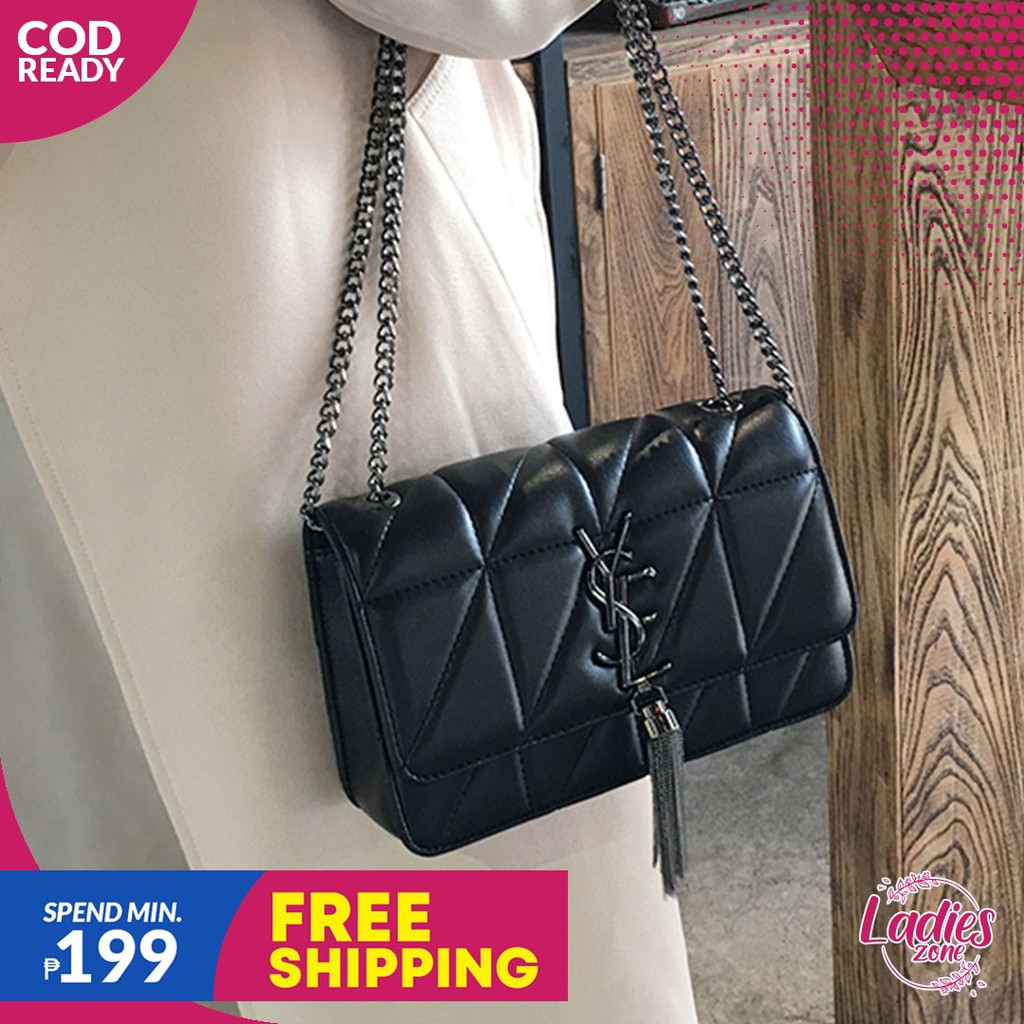 sling bag with chain handle