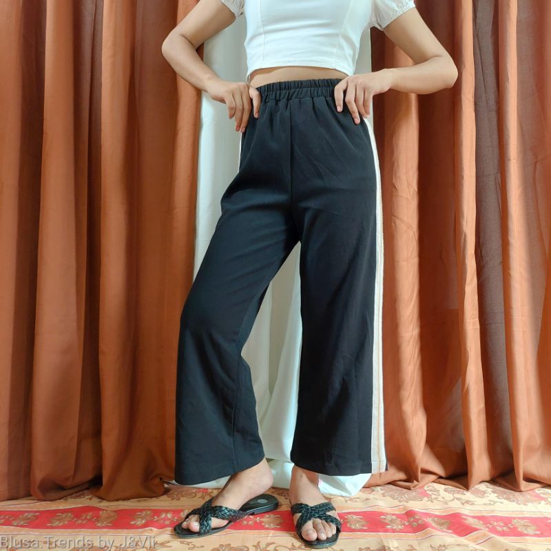 Premium Women Korean Trousers (wide leg) | Shopee Philippines