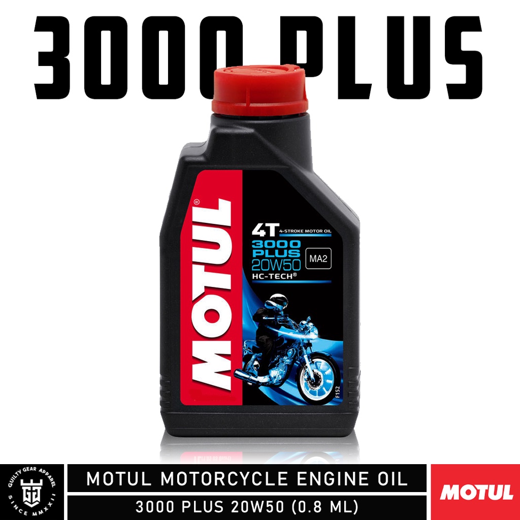 Motul Motorcycle Engine Oil 3000 Plus 4t 20w50 800ml Shopee Philippines
