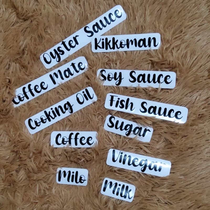 [COD]Condiments/Pantry Label Sticker Waterproof Shopee Philippines