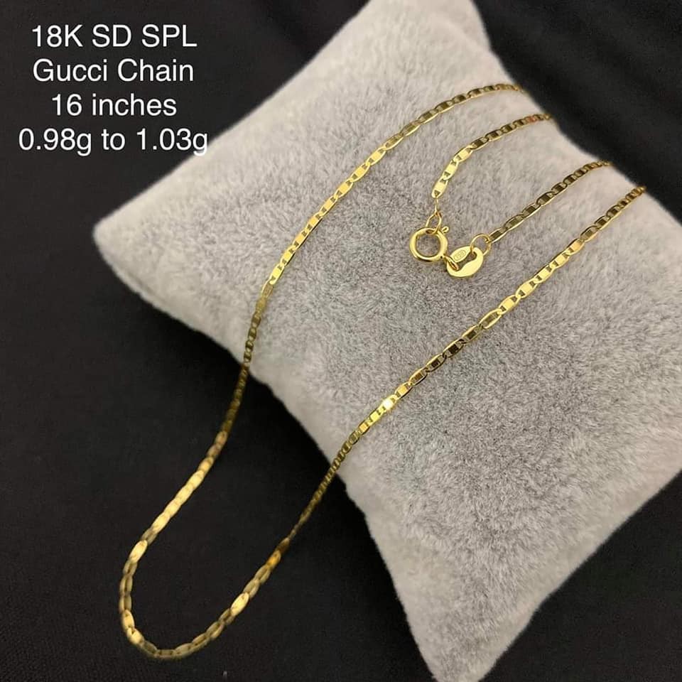 18k gucci chain