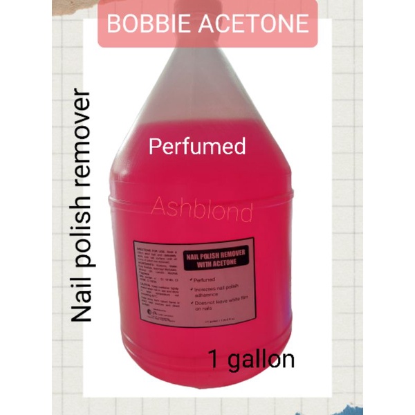 BOBBIE ACETONE PINK NAIL CARE 1gallon Nail acetone Manicure Pedicure Nails Shopee Philippines