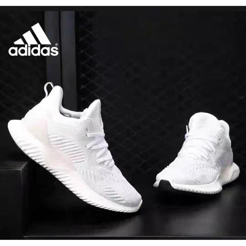 all white adidas alphabounce