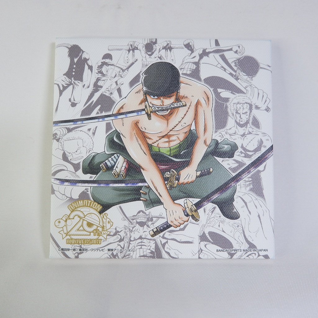 Bandai Roronoa Zoro One Piece 20th Anniversary Canvas Board Ichiban Kuji H Prize Anime 