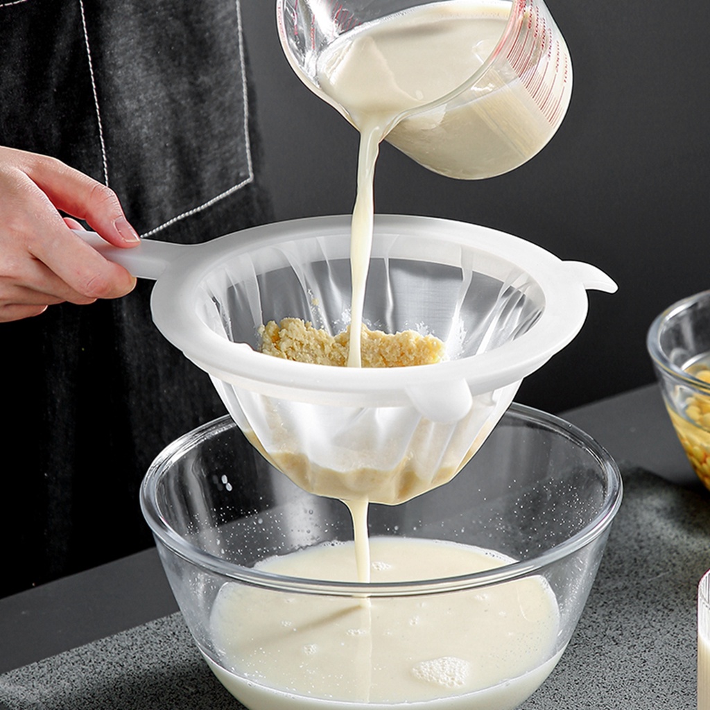 100/200/300/400Mesh Micron Kitchen Tea Filter Soy Milk Strainers Nut