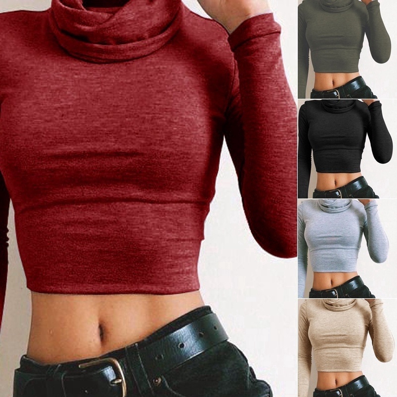 cropped long sleeve jumper