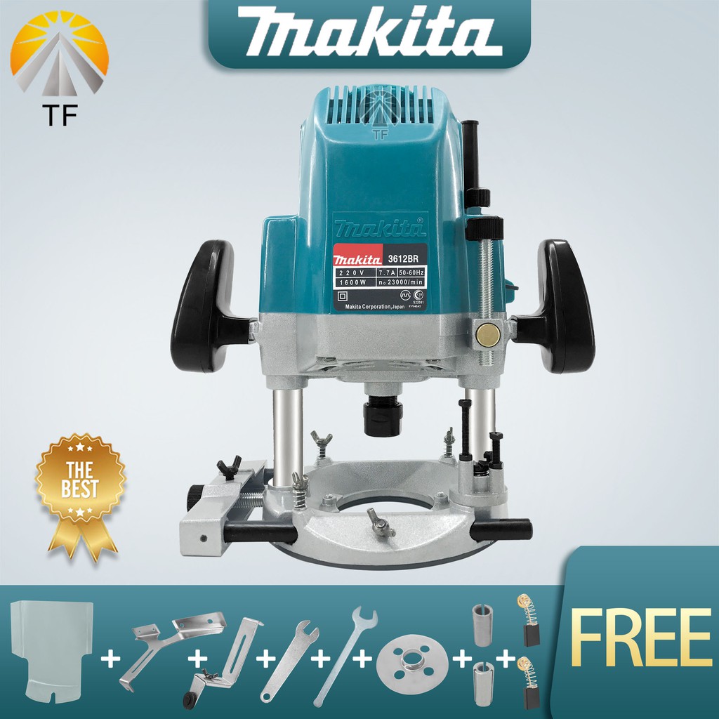 Makita 3612BR Plunge Wood Router 1600W Plunge Router 12mm (1/2