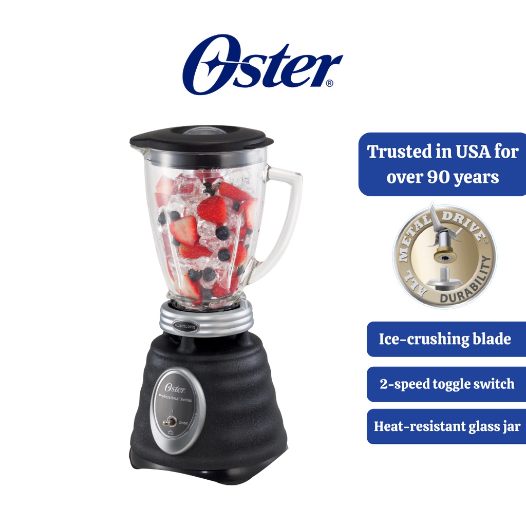 Oster Professional Series Blender with 1.25L Heat Resistant Glass Jar