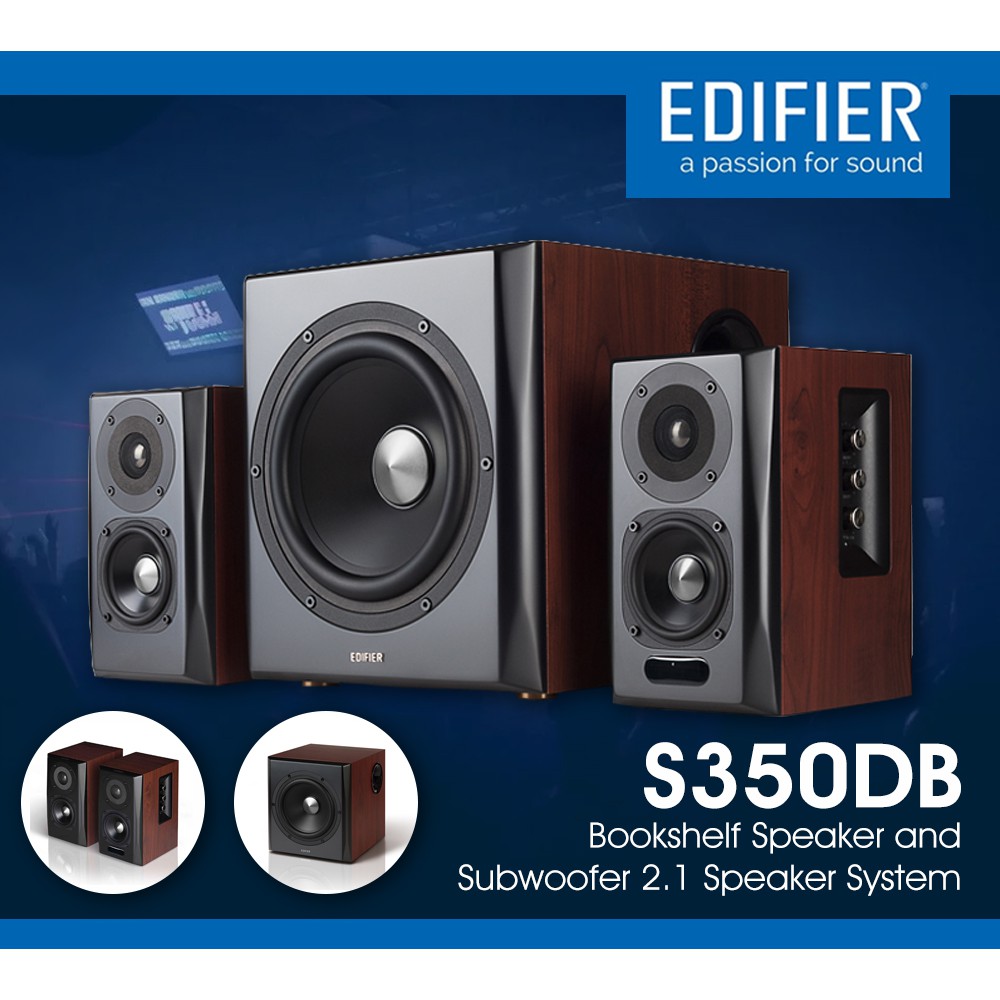 Edifier S350db Bookshelf Speaker And Subwoofer 2 1 Speaker System