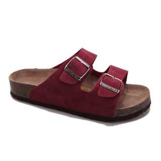 burgundy birkenstocks