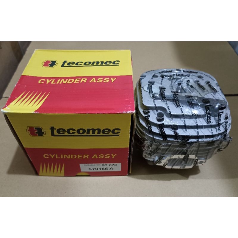 Chainsaw Cylinder Assy TECOMEC ST-070 (570166A) - Complete Set - Piston, Rings, Cylinder Block