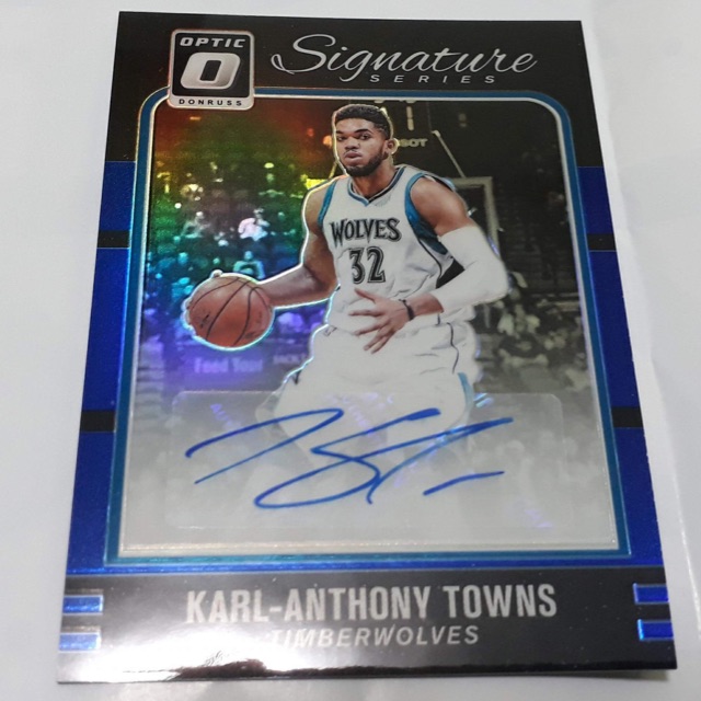 karl anthony towns signed jersey