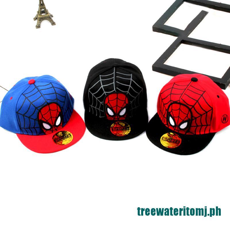 Kid's Youth Spider Man Hat Little Boys Toddler Baseball Hats Caps Adjustable Snapback Hip Hop Cap 