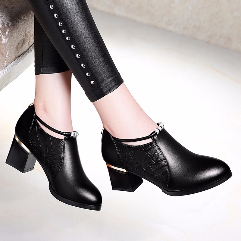 chunky rubber heel boots