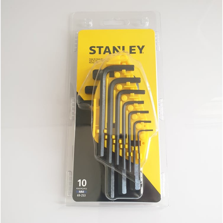 Stanley Allen Wrench Hex Key 10pcs/set Metric Millimetre Type Shopee