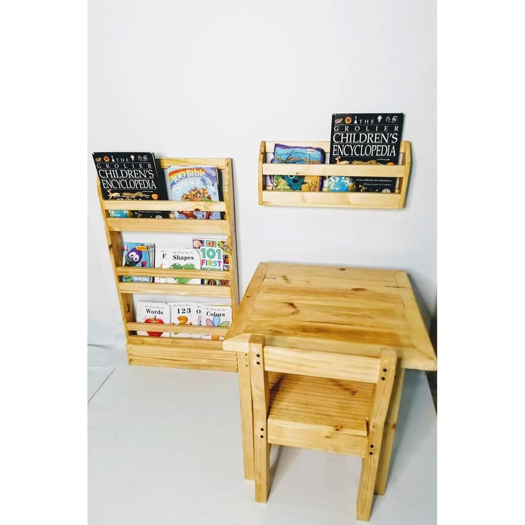 Babysm Kids Wooden Study Table And Chair Shopee Philippines Babysm Kids Wooden Study Table And Chair Shopee Philippines
