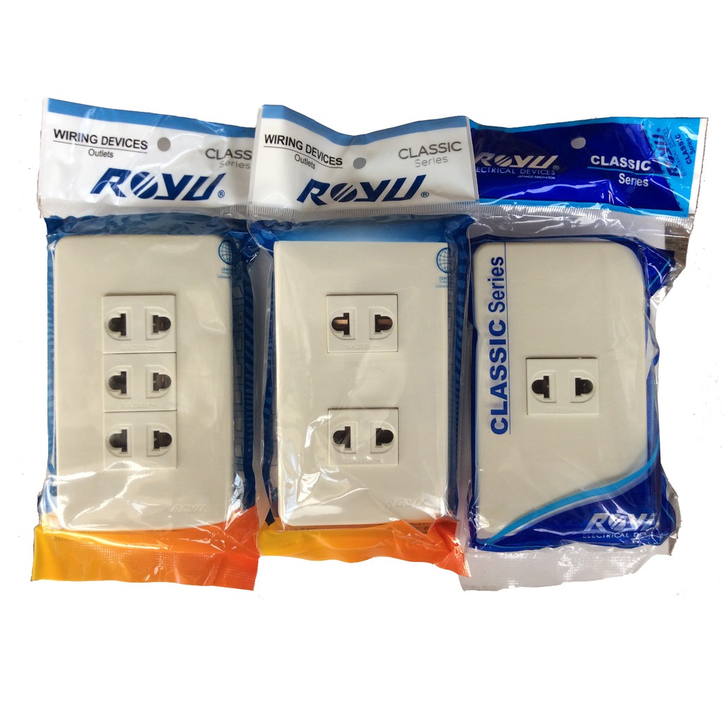 Royu Universal Outlet 1,2,3 Gang (Classic Series) Shopee Philippines