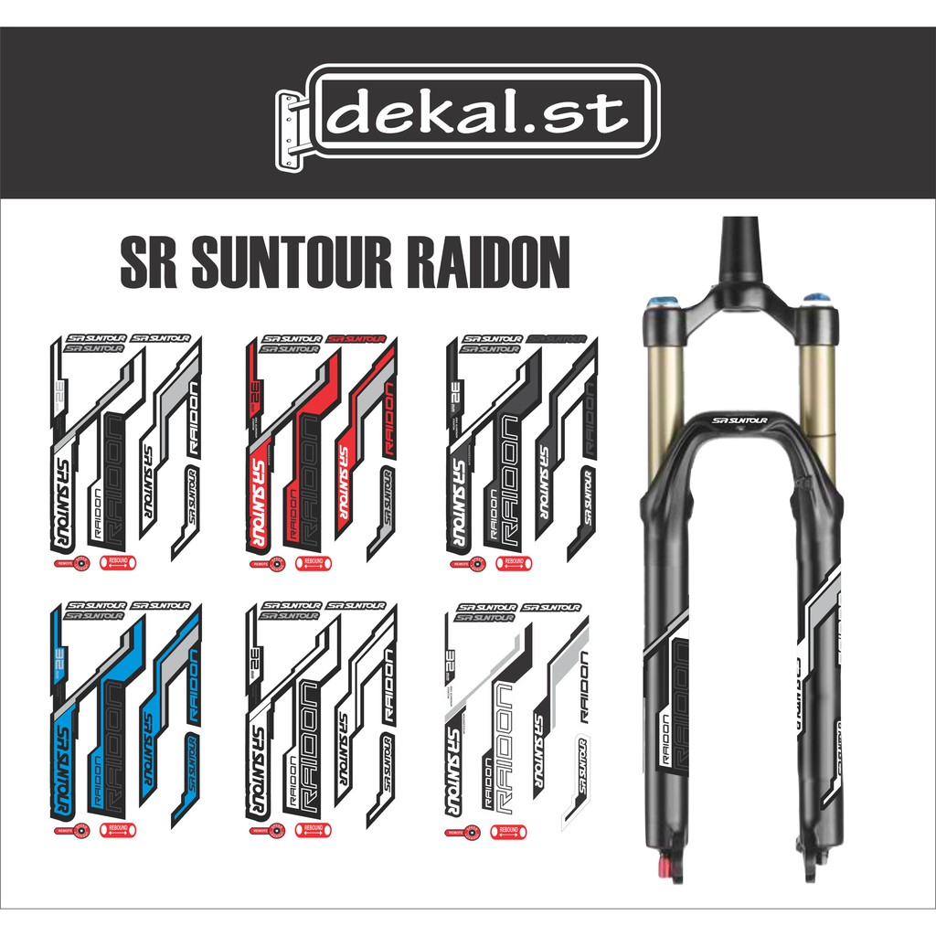 Fluorescent Colours Custom Details about   SR SUNTOUR RAIDON Style Replacement Decals