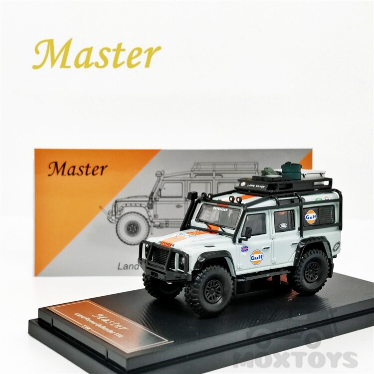 Master 1:64 Land Rover Defender 110 Gulf with roof rack Diecast Model ...