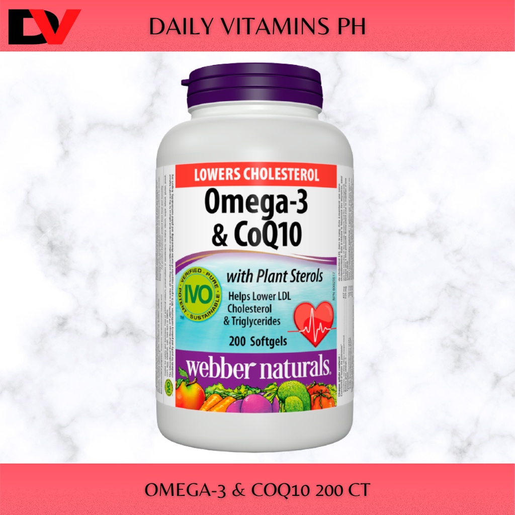 ber Naturals Omega3 & CoQ10 with Plant Sterols 200 Softgels