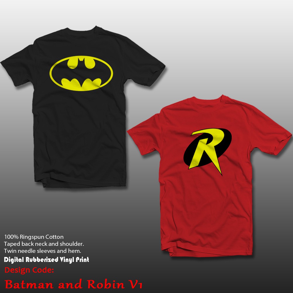 Gifo Shopee Coupled Batman And Robin V1 Shirt | Shopee Philippines