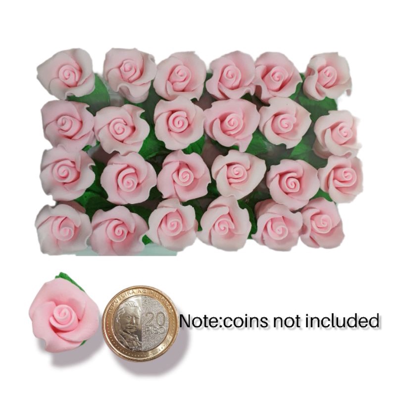 Gumpaste Flowers Tiny rose (24pcs) Shopee Philippines