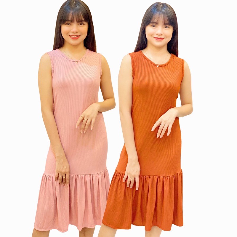 UNIQ.MNL Julia Knitted Sleeveless Long Dress 2314 | Shopee Philippines