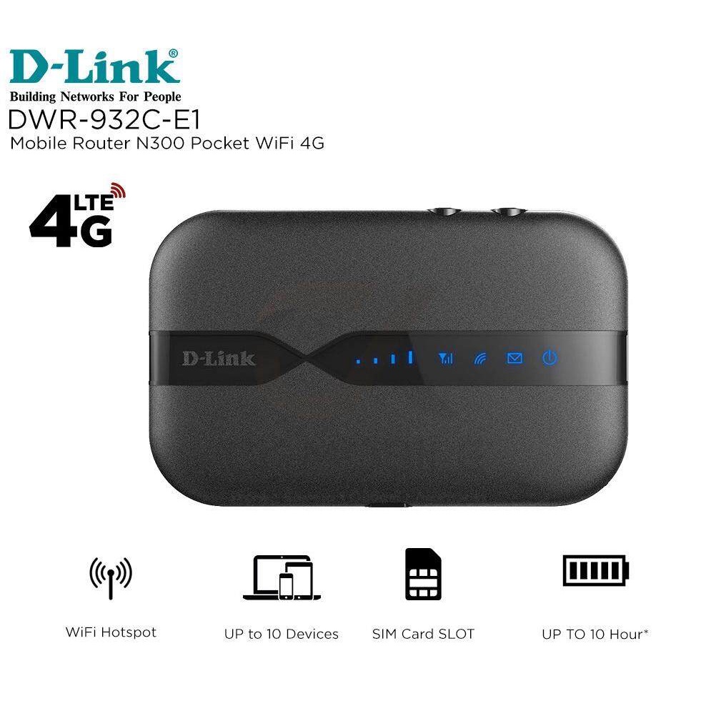 D-Link Dwr-932C N300 4G LTE Mobile Router | Shopee Philippines