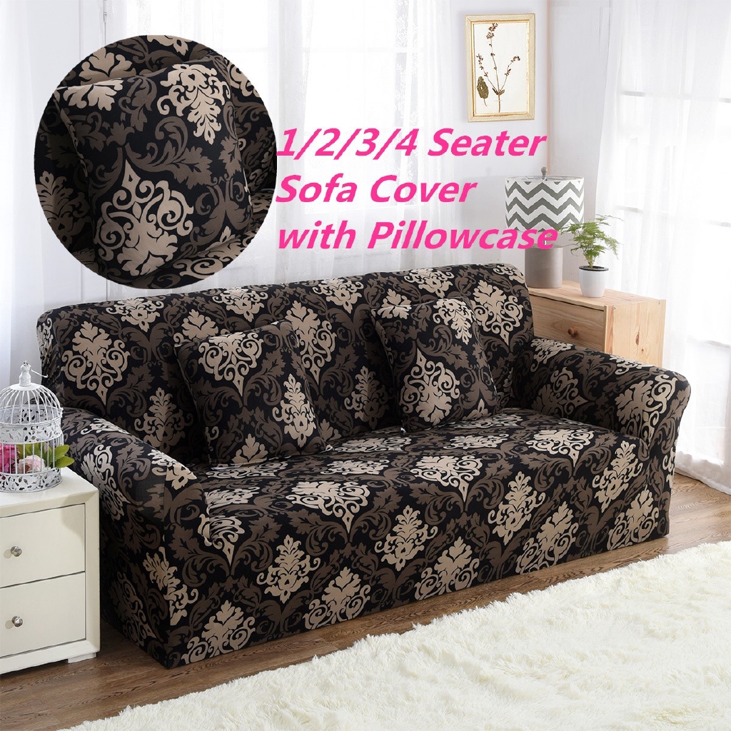 1 2 3 4 Seater Sofa Cover Chair Couch Protect Loveseat Shopee